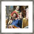 The Madonna Of The Cat Framed Print