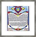 The Mazal Tov Ketubah Framed Print