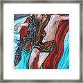 The Mermaid - Love Without Boundaries- Interracial Lovers Series Framed Print