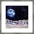 The Moon Rocks Framed Print