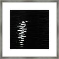 The Moon Writes A Love Story To The River Framed Print