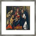 The Mystic Marriage Of St Catherine Framed Print