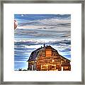 The Old Barn And Balloon Framed Print