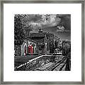 The Old Red Telephone Box Framed Print