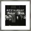 The Paris Bar Framed Print
