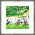 The Peace Of Christ Framed Print