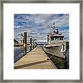 The Pier At The Dock Framed Print