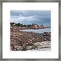 The Pink Granite Coast Brittany Framed Print
