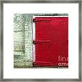 The Red Door Framed Print