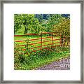 The Red Gate Framed Print