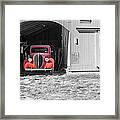 The Red Truck Framed Print