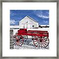 The Red Wagon Framed Print