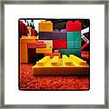 The Red,yellow,blue,pink And Purple Keep Framed Print