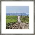 The Road To The Mountains Framed Print