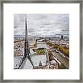 The Rooftops Of Paris From Notre Dame Framed Print