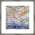 Fragmented Sea Framed Print