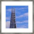 The Shard And The Jumbo Jet Framed Print