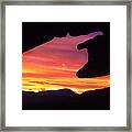 The Silhouetted Witch Framed Print