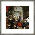 The Spinners, Or The Fable Of Arachne, 1657 Oil On Canvas For Detail See 36741 Framed Print