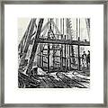 The Staffordshire Colliery Top Of The Shaft And Cage Framed Print