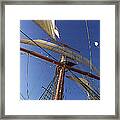 The Star Of India. Mast And Sails Framed Print