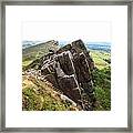 The Steps At Hen Cloud The Roaches Staffordshire Framed Print