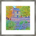 The Stone House At The Oliver Miller Homestead / Late Afternoon Framed Print