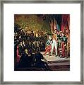 The Swearing-in Of Louis-philippe 1773-1850 9th August 1830 Oil On Canvas Framed Print