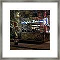 The Sylvia Hotel At Night Framed Print