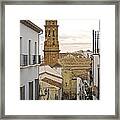 The Town Tower Framed Print