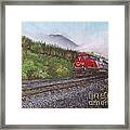 The Train West Framed Print