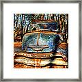 The Truck In The Woods Framed Print