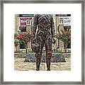 The Twelfth Man Statue Framed Print