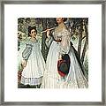 The Two Sisters Portrait, 1863 Oil On Canvas Framed Print