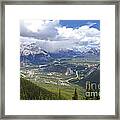 The View From The Top Of Sulphur Mountain Framed Print