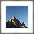 The Watchman In Zion National Park Framed Print