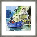 The Wind In The Willows Row Boat Scene Framed Print