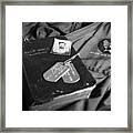 The Youth Of Wwii Black And White Framed Print