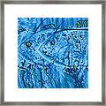 Three Blue Fish Framed Print