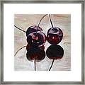 Three Cherries Framed Print