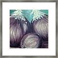 Three Onions Framed Print