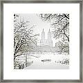 Through Winter Trees - Central Park - New York City Framed Print