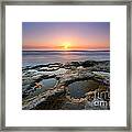 Tide Pool Sunset Framed Print