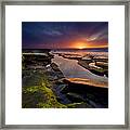 Tidepool Sunsets Framed Print