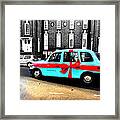 Tiffany Blue Box Cab In London Framed Print