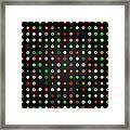 Tiles.red-green.1 Framed Print