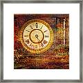 Time Marching Framed Print