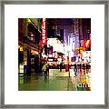 Times Square New York - Nanking Restaurant Framed Print