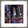 Times Square New York City The City That Never Sleeps Framed Print
