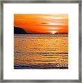 Tip Of The Sun Framed Print